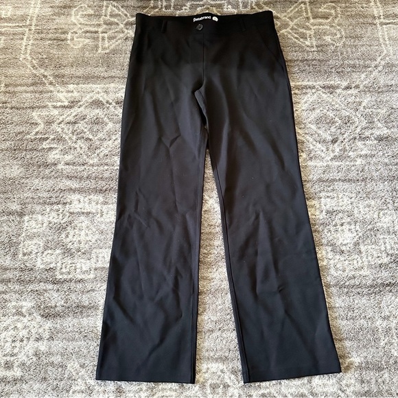 NWOT Betabrand Dress Pant Yoga Pants Straight Leg Classic Black - Picture 5 of 10
